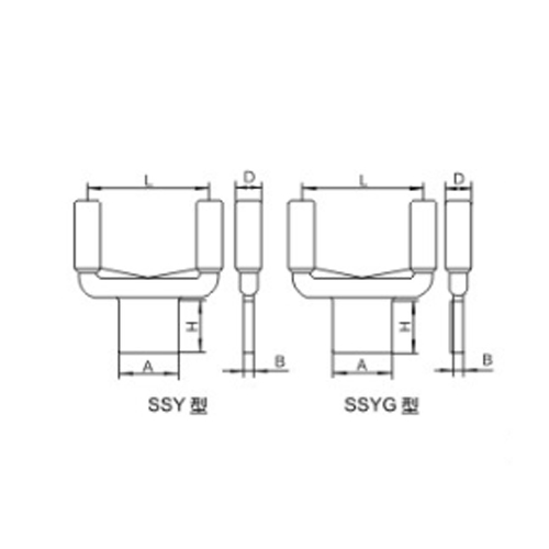 压缩型双导线设备线夹（SSY、SSYG）